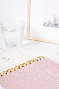 Spiral Mini Notebook - Pink Confetti