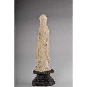 Mammoth Ivory - Longevity God - (Fukurokuju, Shou)