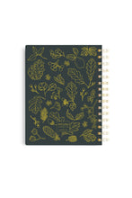 Spiral Golden Foil Notebook - Woods