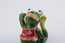 Gymnastic Frog with a Red Shirt