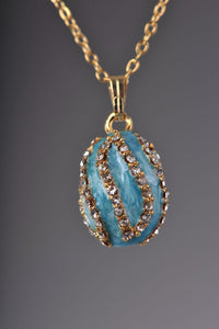 Turquoise Spiral Pendant Necklace