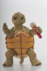 Turtle Singing with a Microphone