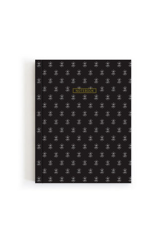 Mini Notebook - Black and White Diamonds