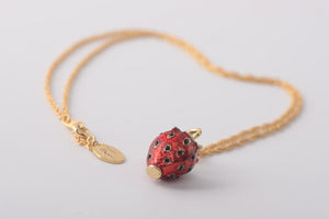 Red Strawberry Pendant Necklace
