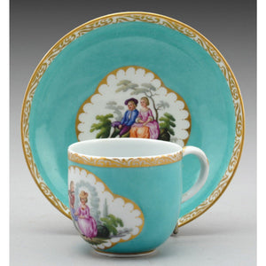Meissen porcelain cup and saucer