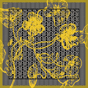 The Vienna Yellow Flower Silk Scarf