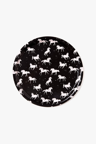 Birch Tray - Galloping Horses Pattern