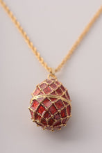 Red Egg Pendant Necklace