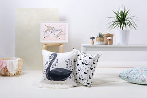 Decorative Pillow - Black Swan
