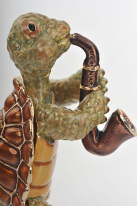 Turtle Playing the Saxophone