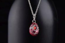 Red Egg Pendant Necklace