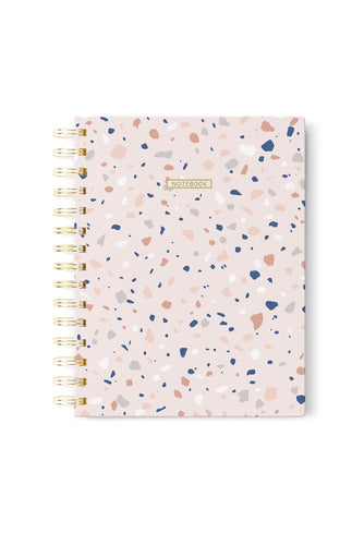 Spiral Notebook - Pink Terrazzo