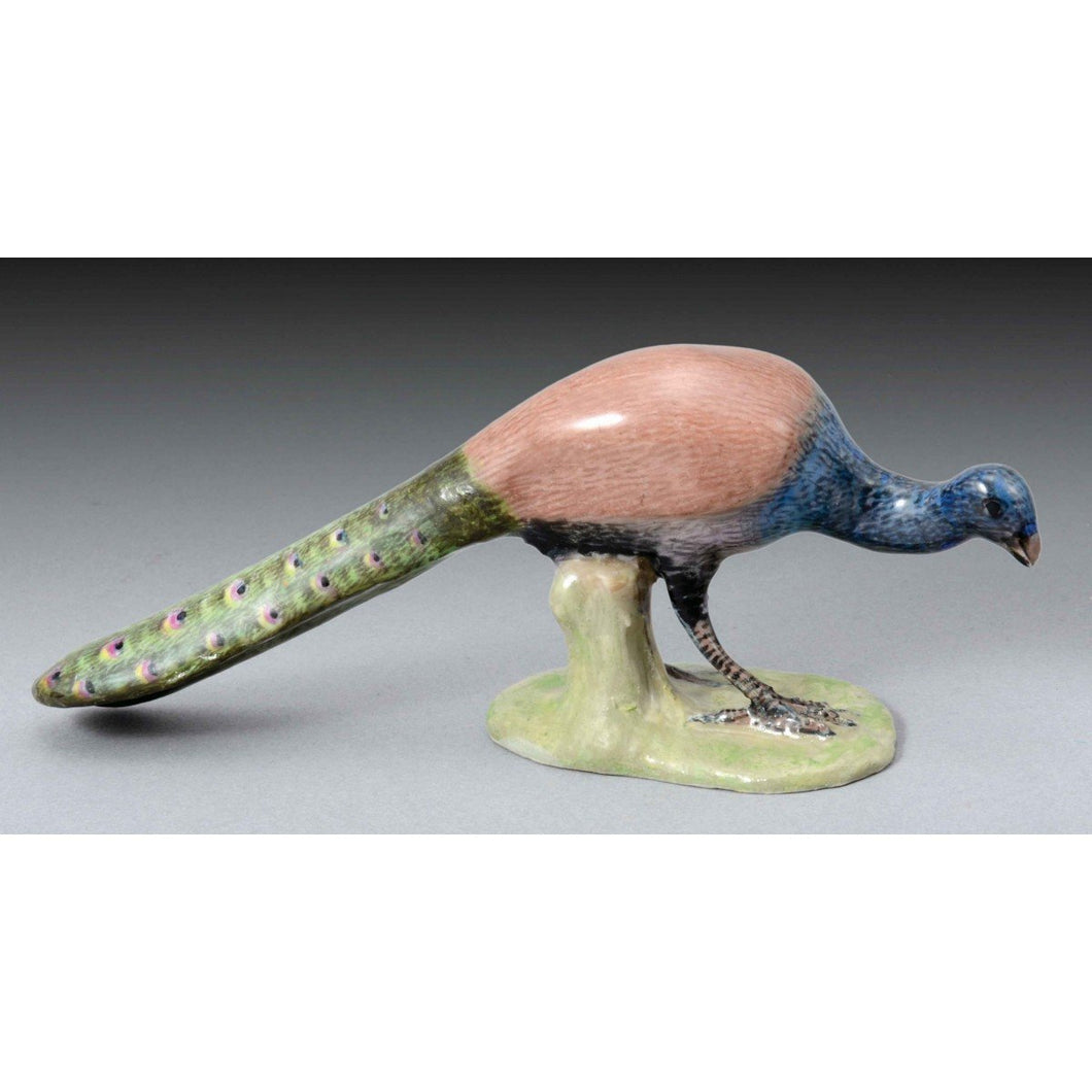 A Meissen Porcelain Peacock