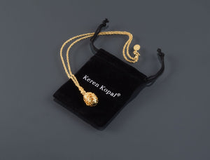 Gold Egg Pendant Necklace