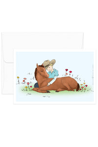 Card - Childhood Moments - Boy and his Horse