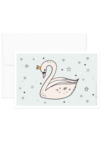 Card - Princess Set - Royal Swan