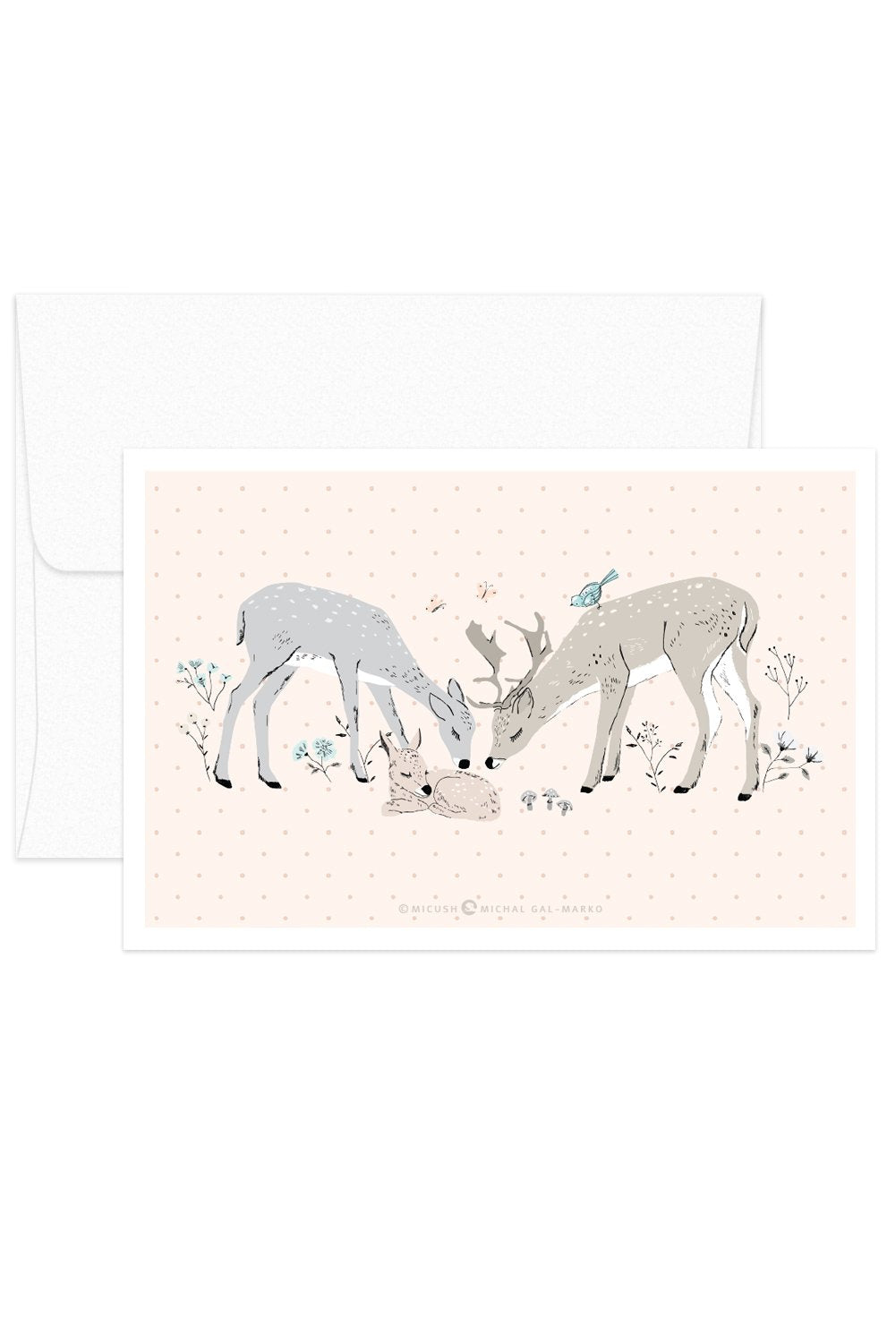 Card - Romantic Set - Deers in the Woods