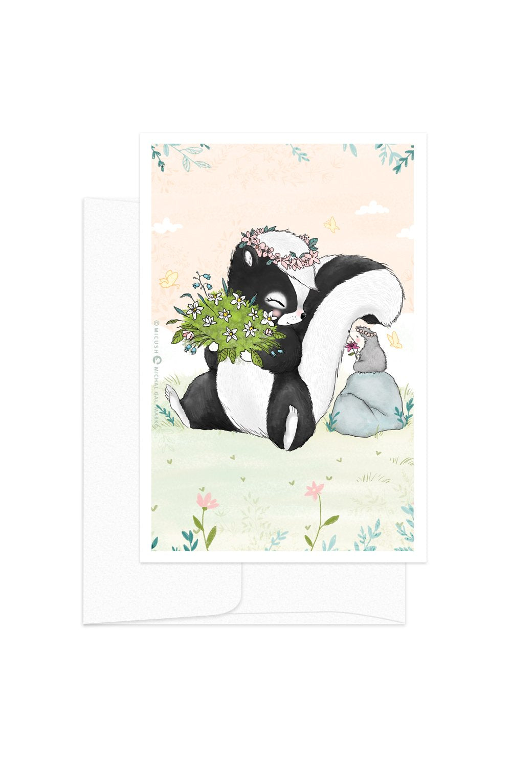Card - Spring Animals - Skunk