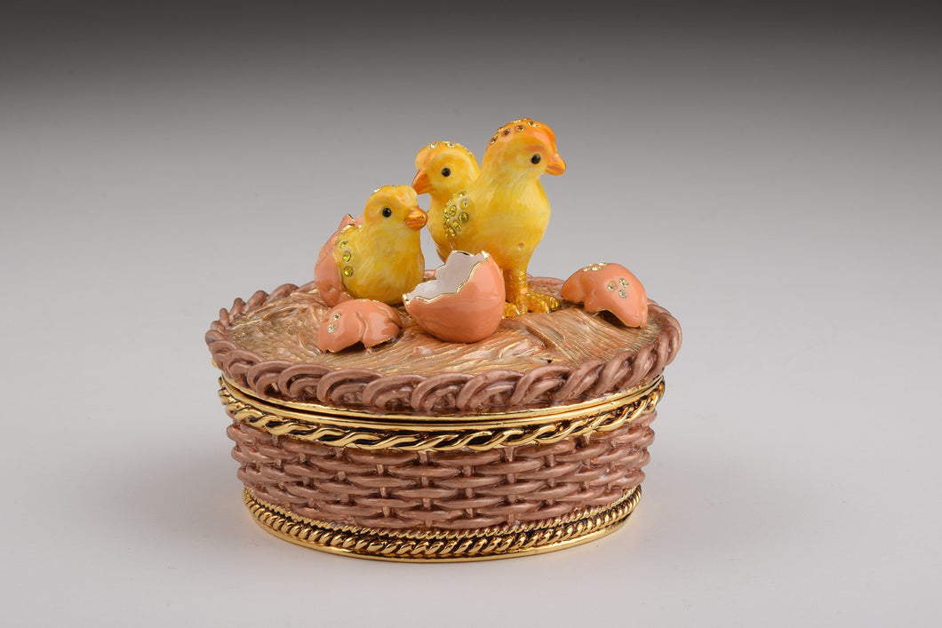 Brown Box with Baby Chicks