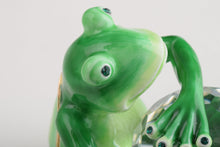 Green Frog with Crystal Ball