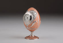 Pink Faberge Egg with Clock