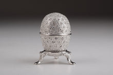 Silver Faberge Egg