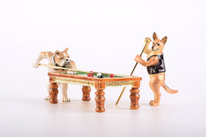 Dogs Playing Billiards