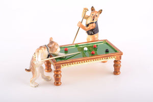 Dogs Playing Billiards
