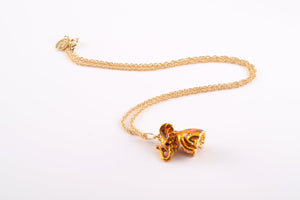 Gold Elephant Pendant Necklace