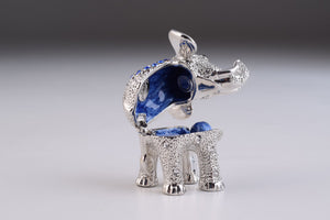 Silver & Blue Elephant