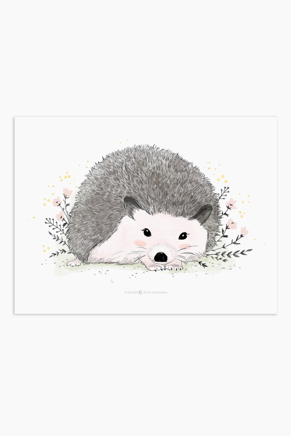 Art Print - Spring Hedgehog - Available Only In Israel!