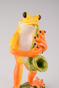 Saxophone Playing Frog