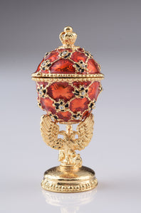 Red Faberge Egg with Car Inside