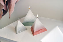 Scented Concrete Candle Pyramid Trio