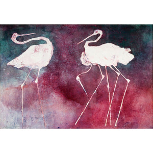 Two Storks by Edwin Salomon