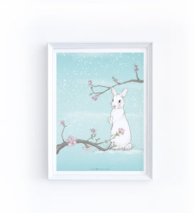 Art Print - Snow Rabbit