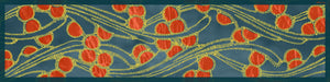 The-Garden-of-Orange-Pearls-Silk-Scarf-rectangular-45X180 cm-green-yellow-full-view