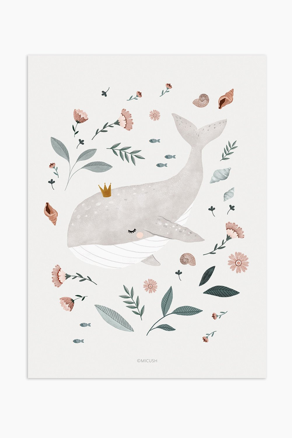 Art Print - baby whale