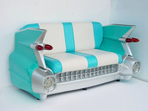 Chevrolet Classic Car Sofa Turquoise