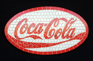 Coca Cola sign mosaic