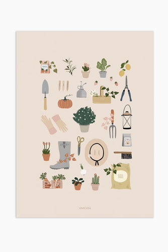 Art Print - Happy Garden