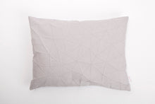 White and Light Grey origami throw pillow cover 55x40 cm, 21.6X16 ", Printed geometric cushion cover. Irad pillow