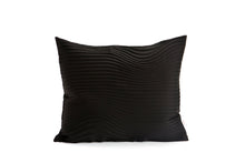Black textured pillow cover, 50x45 cm/9.6X17.7"  Home decor accessory, patterned cushion cover. Nature inspired cushion. Storm pillow