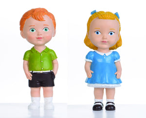 Red Hair Boy & Blonde Hair Girl Dolls