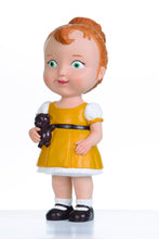 Brown Hair Girl with Teddy Bear Doll