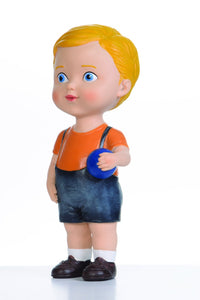 Blonde Hair Boy with Ball Doll