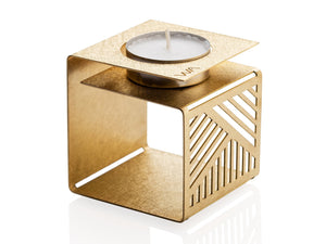 KLARA - brass candle holder. Housewarming Gift.