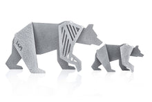 BEAR MAMA-contemporary sculpture. Geometric Bear Figurine. Mother bear. Gift  for office. Animal Art Handmade Statuette For Home Decor