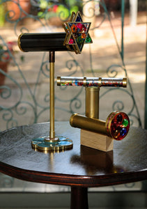 Medium Wheels Kaleidoscope, Brass Kaleidoscope, Gift Idea