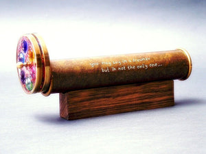 Short Medium wheels Kaleidoscope, Brass Kaleidoscope, Gift Idea